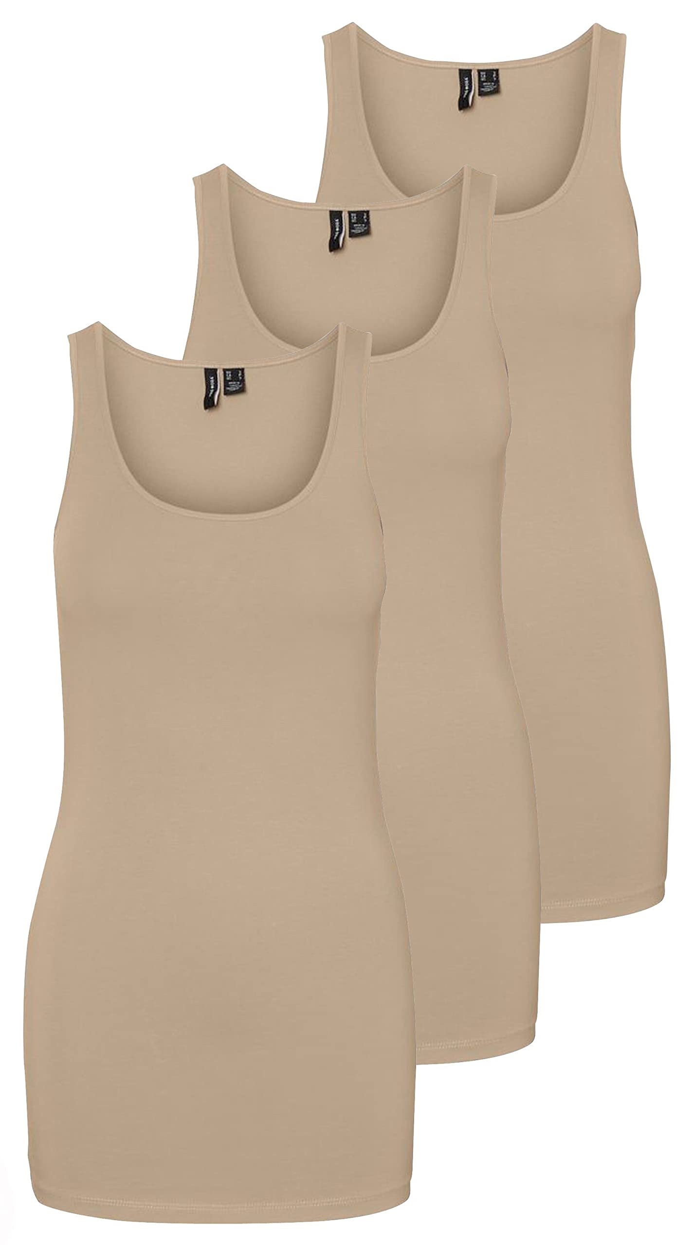Vero Moda Vmmaxi My Soft Women's Long Tank Top, Pack of 2