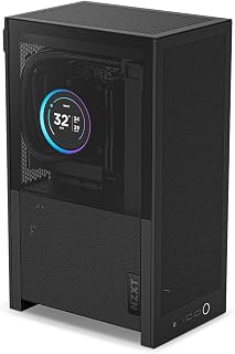 NZXT H2 Flow - Mini-ITX 20.7L Airflow PC Case - Black | Compact 20.7L Mini-ITX case with 2 included 120mm top fans and PCIe 5.0 riser. Small-form-factor airflow done right.