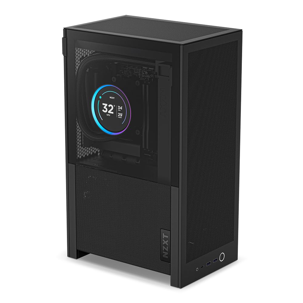 NZXT H2 Flow - Mini-ITX 20.7L Airflow PC Case - Black | Compact 20.7L Mini-ITX c