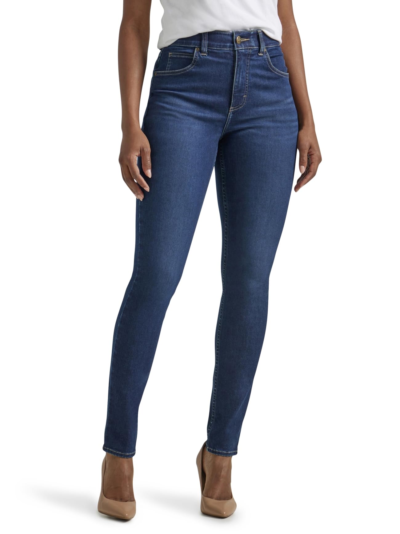 Lee Women's Petite Ultra Lux Comfort with Flex Motion Skinny Leg Jeans with Ever