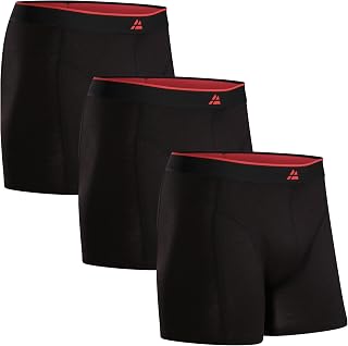 DANISH ENDURANCE Men's Bamboo Boxer Shorts, with or without Fly, Pack of 3