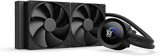 NZXT Kraken Plus 240-240mm AIO CPU Cooler, LCD - Black | 240mm AIO with customizable LCD and Turbine pump for improved thermals. F120P fans, simple install, CAM control.