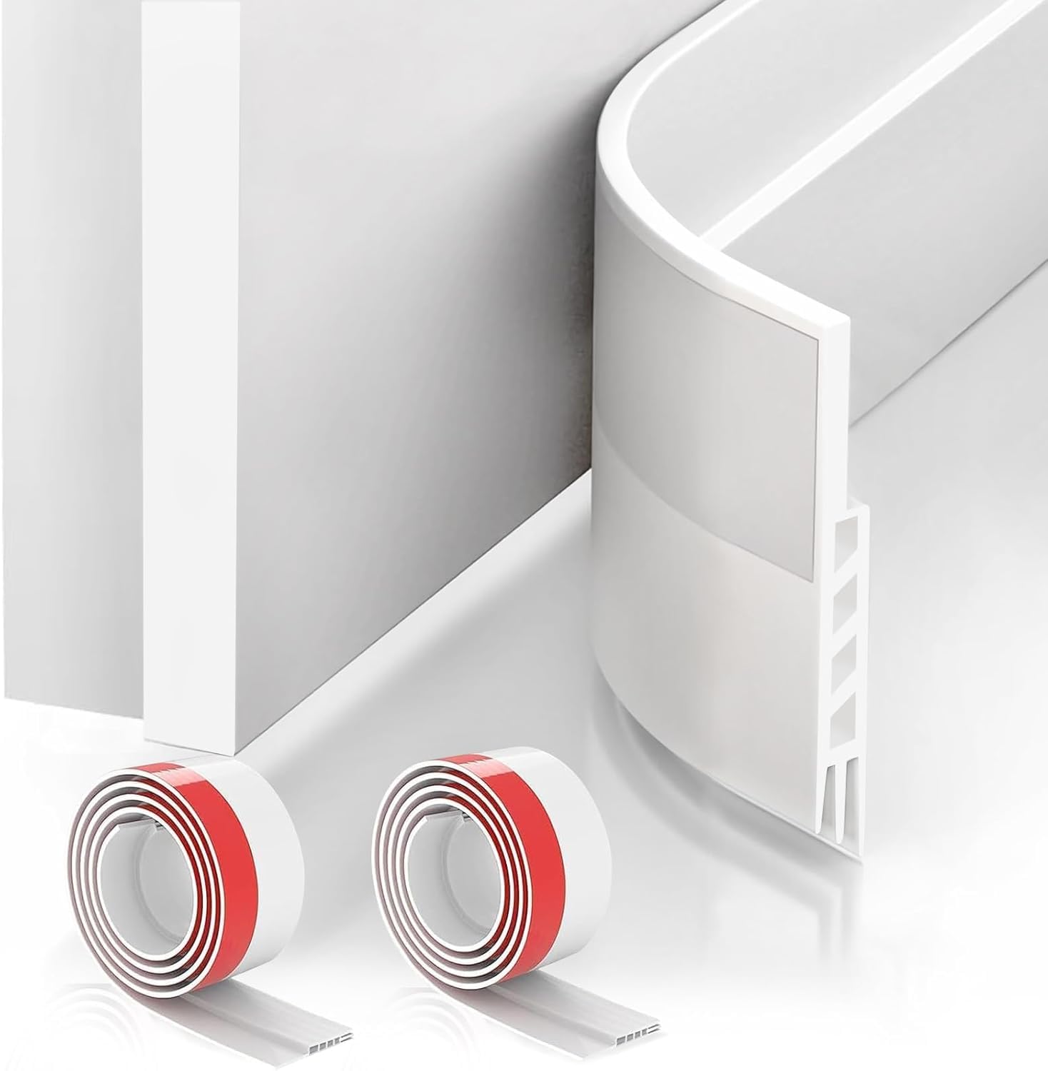 Suptikes 2 Pack Door Draft Stopper，Door Sweep for Exterior & Interior Doors,Door