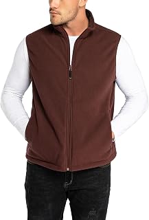 33,000ft Men's Fleece Vest Outerwear Lightweight Zip Up Sleeveless Jacket