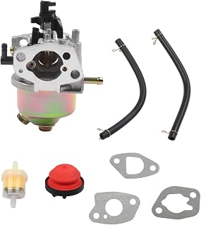 Carburetor Kit for Mountfield For RS100 HP164 HP414 M411PD SP164 SP414 and Castel Lawnmowers, Replacement Fuel System Assembly with Gaskets Filter and Hose