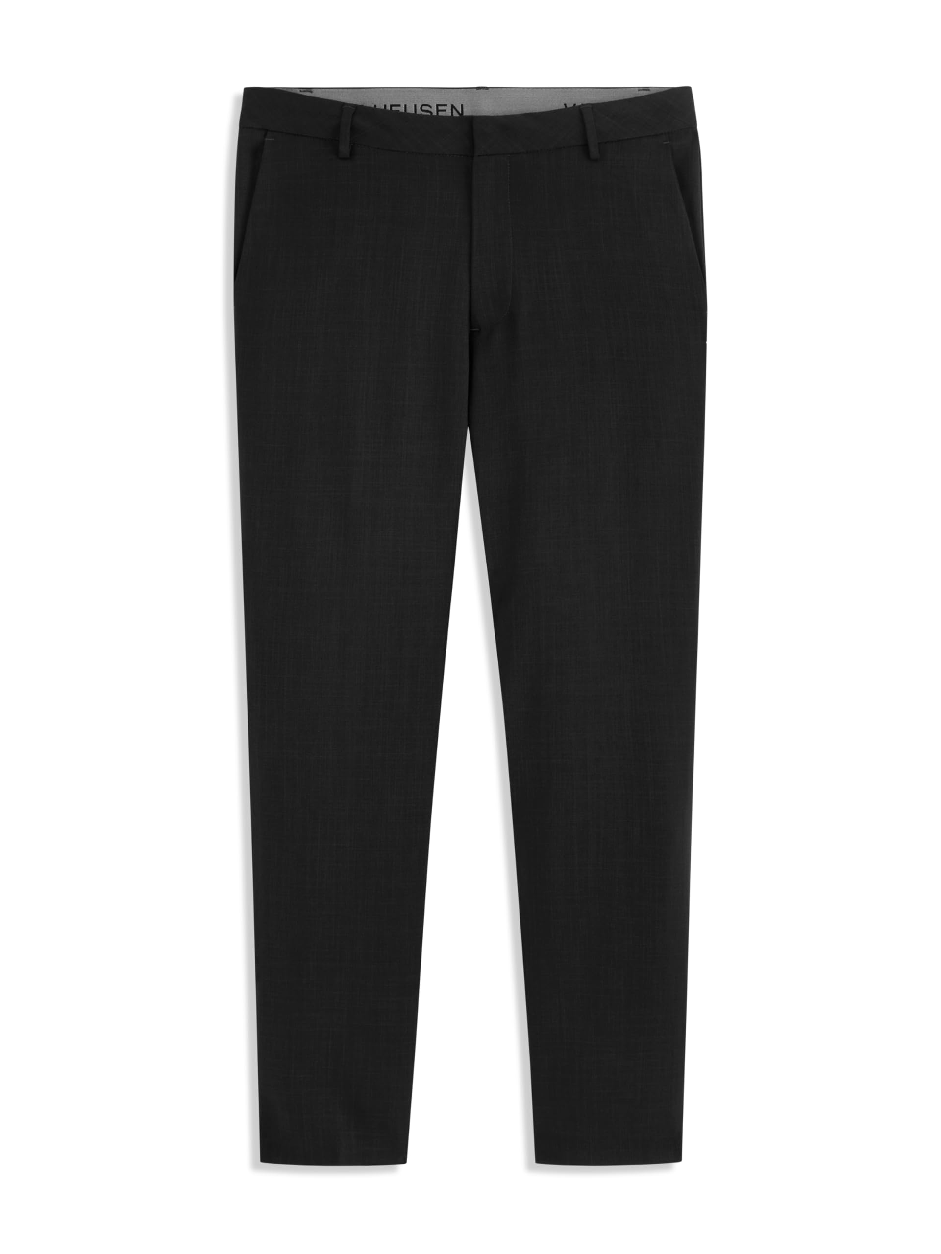 Van Heusen Mens Essential Slim Fit Flat Front Pull on Dress Pant, Stretch Fabric
