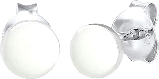 Elli Geo Trend Women's Base Hoop Earrings in 925 Sterling Silver Gold-Plated