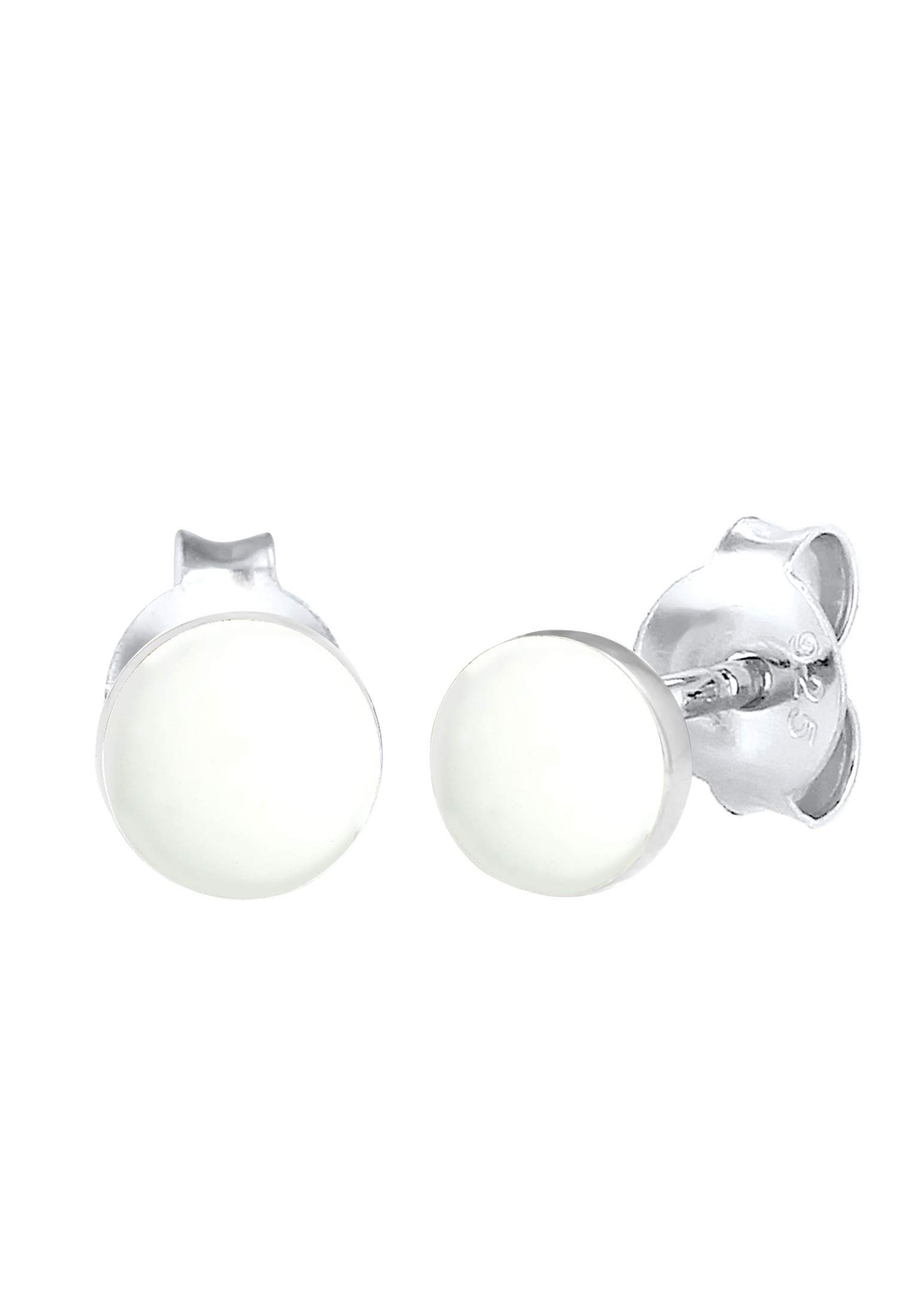 Elli Geo Trend Women's Base Hoop Earrings in 925 Sterling Silver Gold-Plated