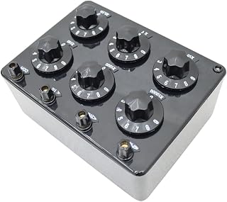 INTBUYING 6 Decade Resistance Box - Variable from 0.1~99.9999 kΩ Rotary Adjustable Resistor Box for Schools Factories and Scientific Research Units