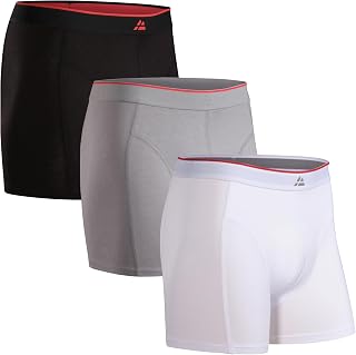 DANISH ENDURANCE Men's Bamboo Boxer Shorts, with or without Fly, Pack of 3