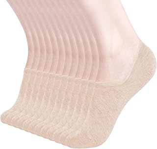 DIBAOLONG Womens No Show Socks Non Slip Flat Boat Line Low Cut Socks (6-12 Packs)