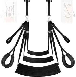 Adult Toy Sex Swing for Couples with Ultimate Support & Comfort, BDSM Heavy Duty Door Swing Features Extra-Wide Cushions & Adjustable Straps, Sex Bondage & Sex Furniture for Bedroom