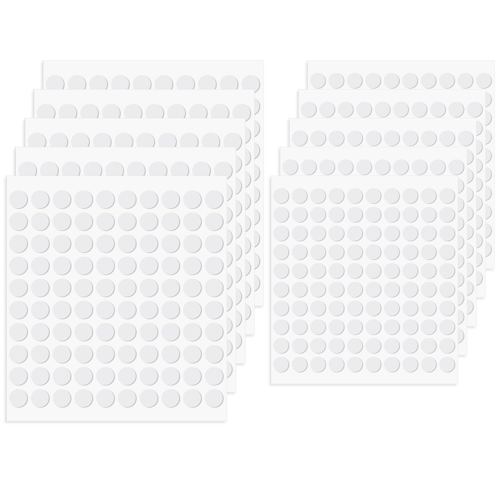 Xthrotsenk 10 Sheet Foam Dots Double-Sided 1000 Pcs Round Adhesive 3D Craft Foam
