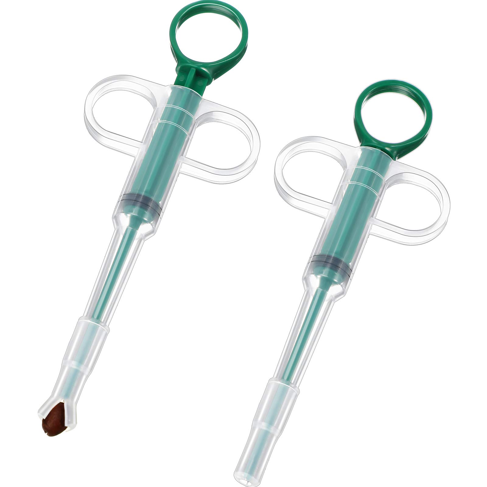2 Pcs Pet Pill Plunger Popper for Small Cats Dogs | Shooter Pet Piller Soft Tip 
