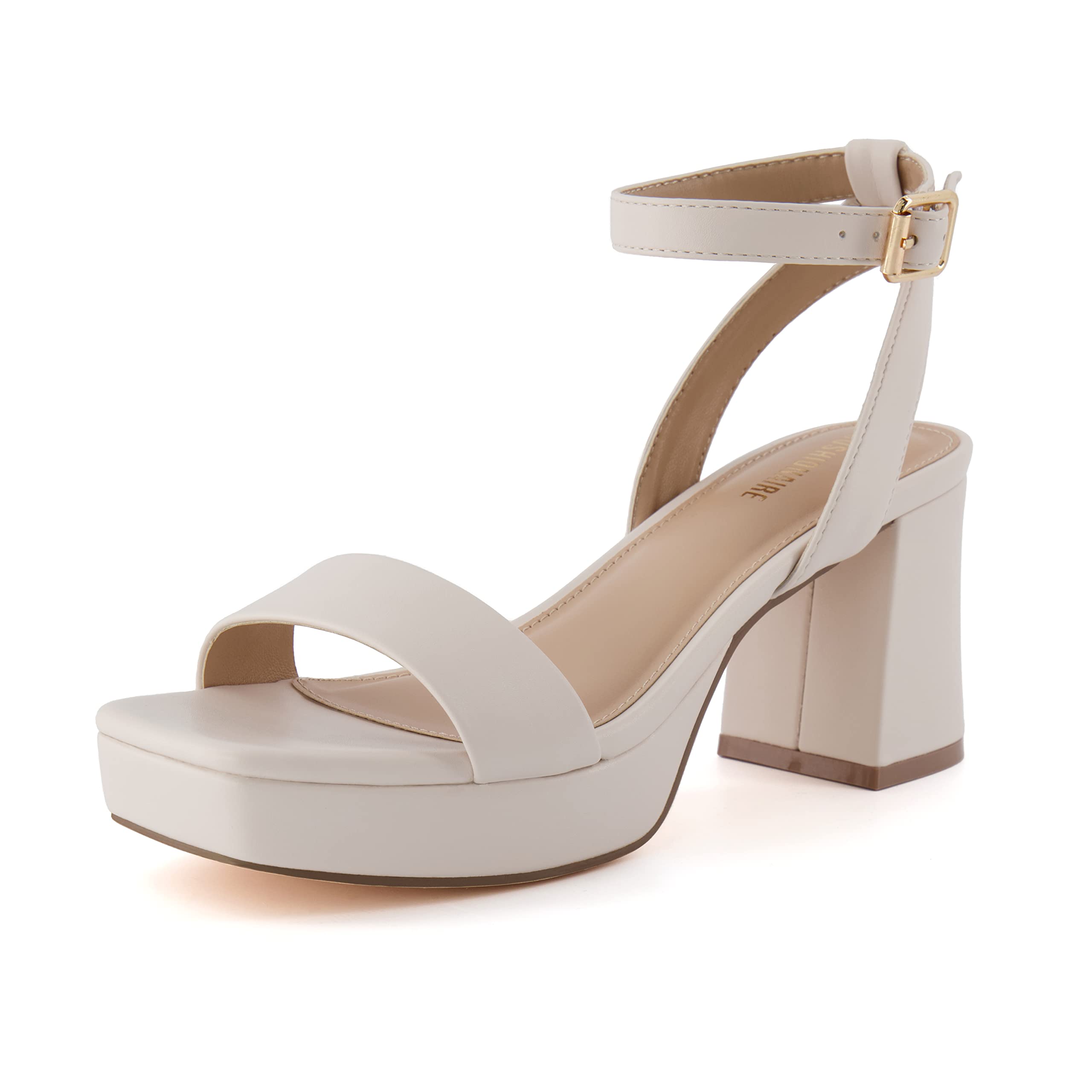 CUSHIONAIRE Womens Cherry Platform Dress Sandal + Memory Foam & Wide Width Avail