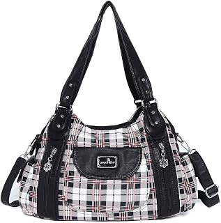 Angel Kiss Womens Vegan Leather Boston Shoulder Bag Top Handle Shoulder Bag