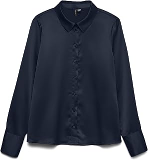 VERO MODA Vmmerle LS Shirt Wvn Ga Noos Vmmerle LS T-Shirt Wvn Ga Noos Women (Pack of 1)