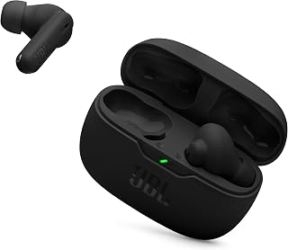JBL Vibe Beam 2 - Noise Cancelling Earbuds - Black | JBL Pure Bass sound, Active Noise Cancelling with Smart Ambient, 4 mics for crisp, clear calls, Water and dust resistant