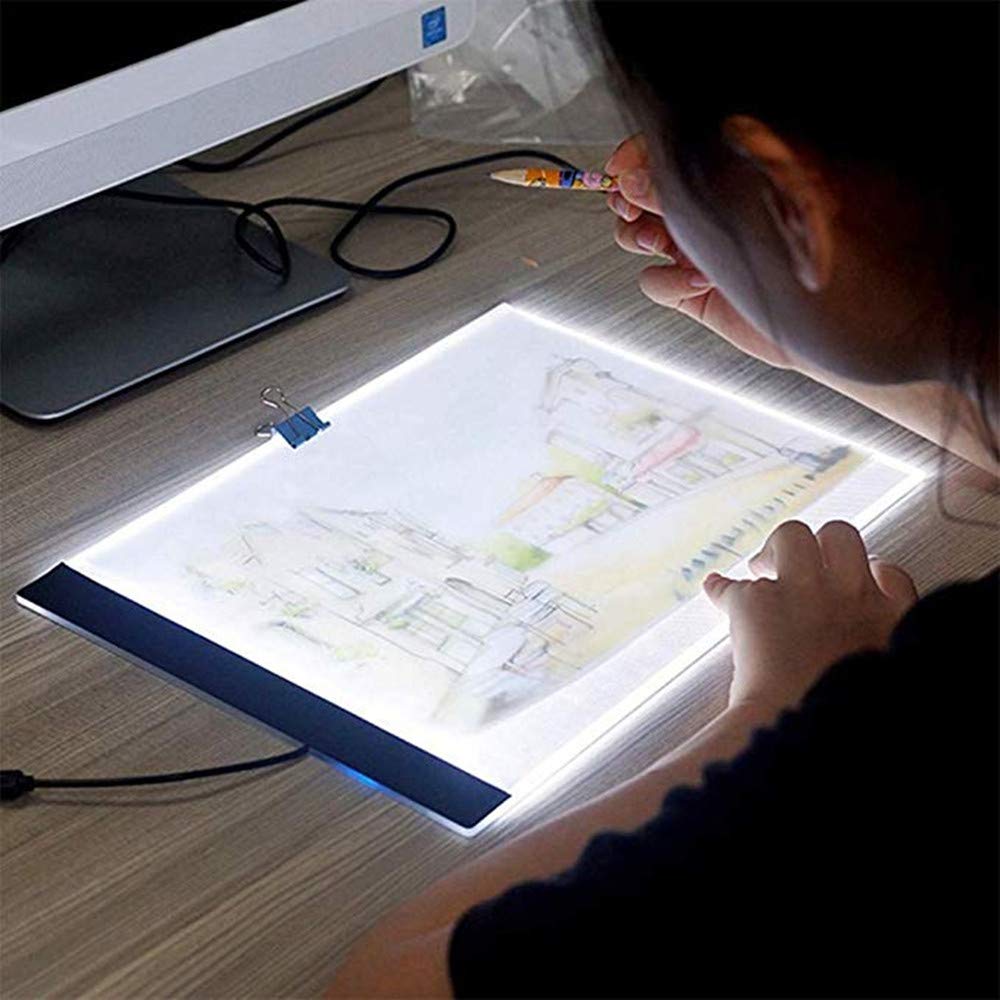 Huacan LED Light Pad Board for Diamond Painting Tablet Ultrathin 3 Level Dimmabl