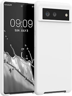 kwmobile Case Compatible with Google Pixel 6 Case - TPU Silicone Phone Cover with Soft Finish - White Matte