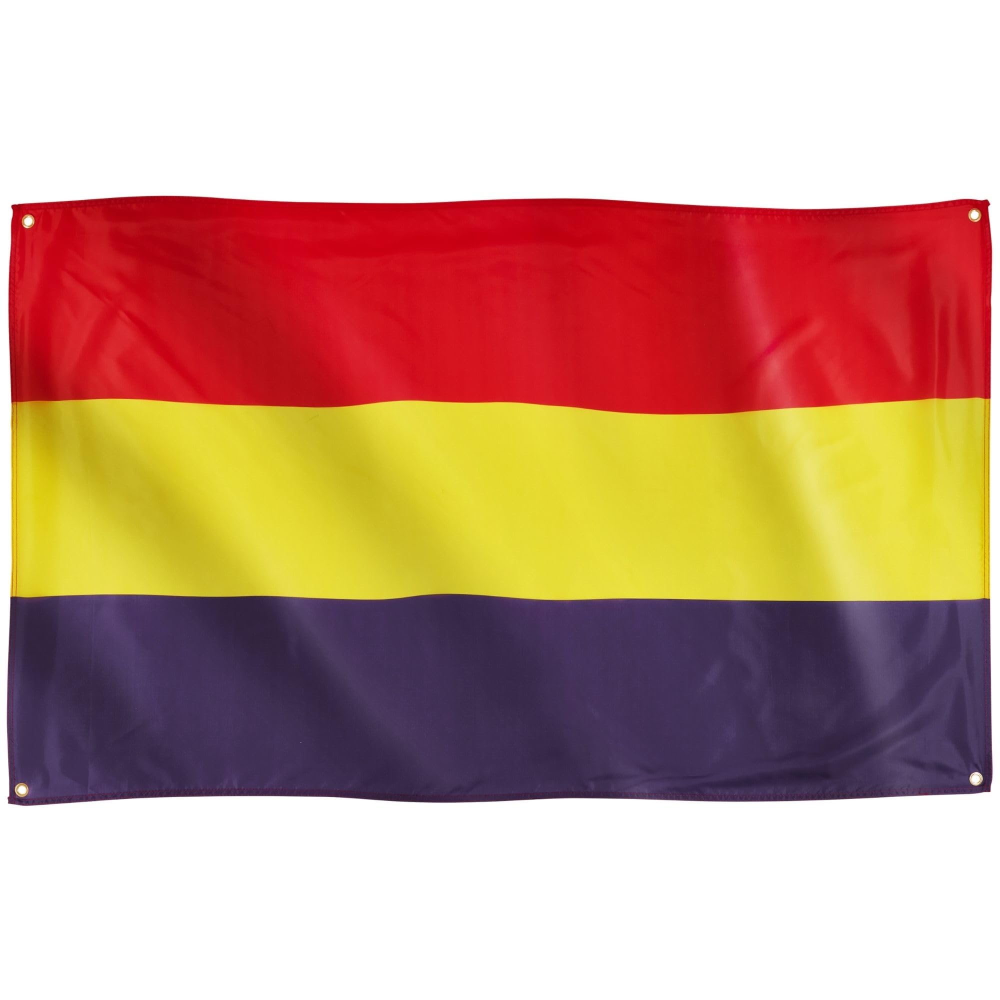 Runesol Spanish Republican Flag, 3ft x 5ft, 3ft x 5ft, 4 Eyelets, Grommet on Eac