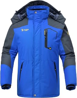 Rdruko Men's Ski Jacket Snow Jacket Waterproof Insulated Winter Coat