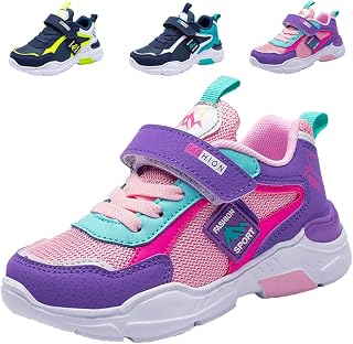 Sneakers Boys Girls Running Shoes Lightweight Basketball Shoes Girls Sports Walking Shoes Breathable Non-Slip Comfortable Athletic Shoes Children Tennis Sneaker Summer Unisex