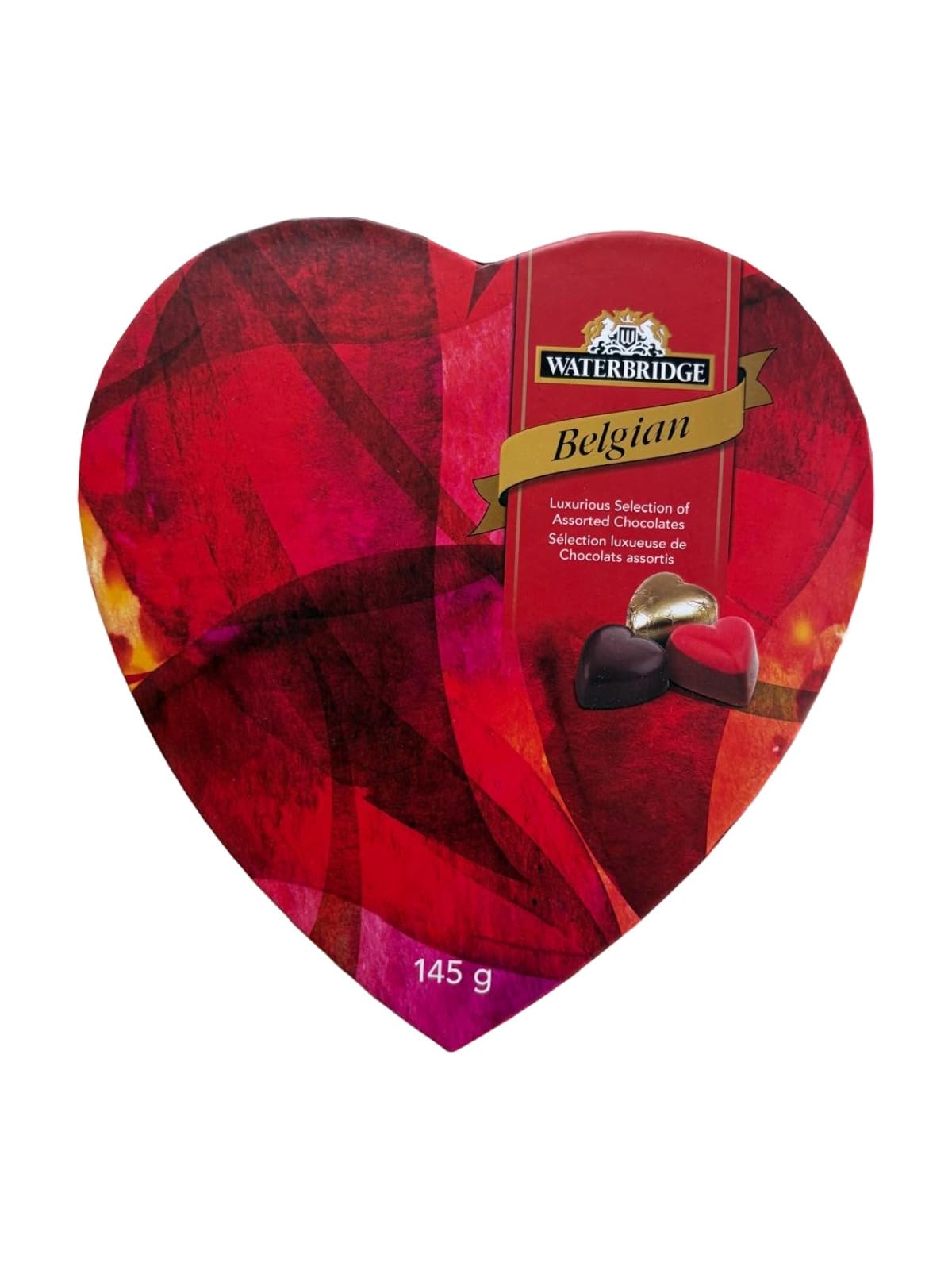 Waterbridge Belgian Assorted Chocolates, Heart-Shaped Gift Box, Luxurious Select