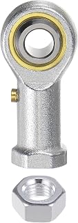 PHSB5 Female Rod End Bearing with 5/16" Bore and 5/16-24 Right Thread, Self-Lubricating Joint Rod End with Jam Nut