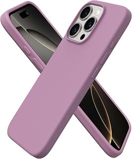 ORNARTO Cover for iPhone 16 Pro Silicone, Shockproof, Mauve Cover