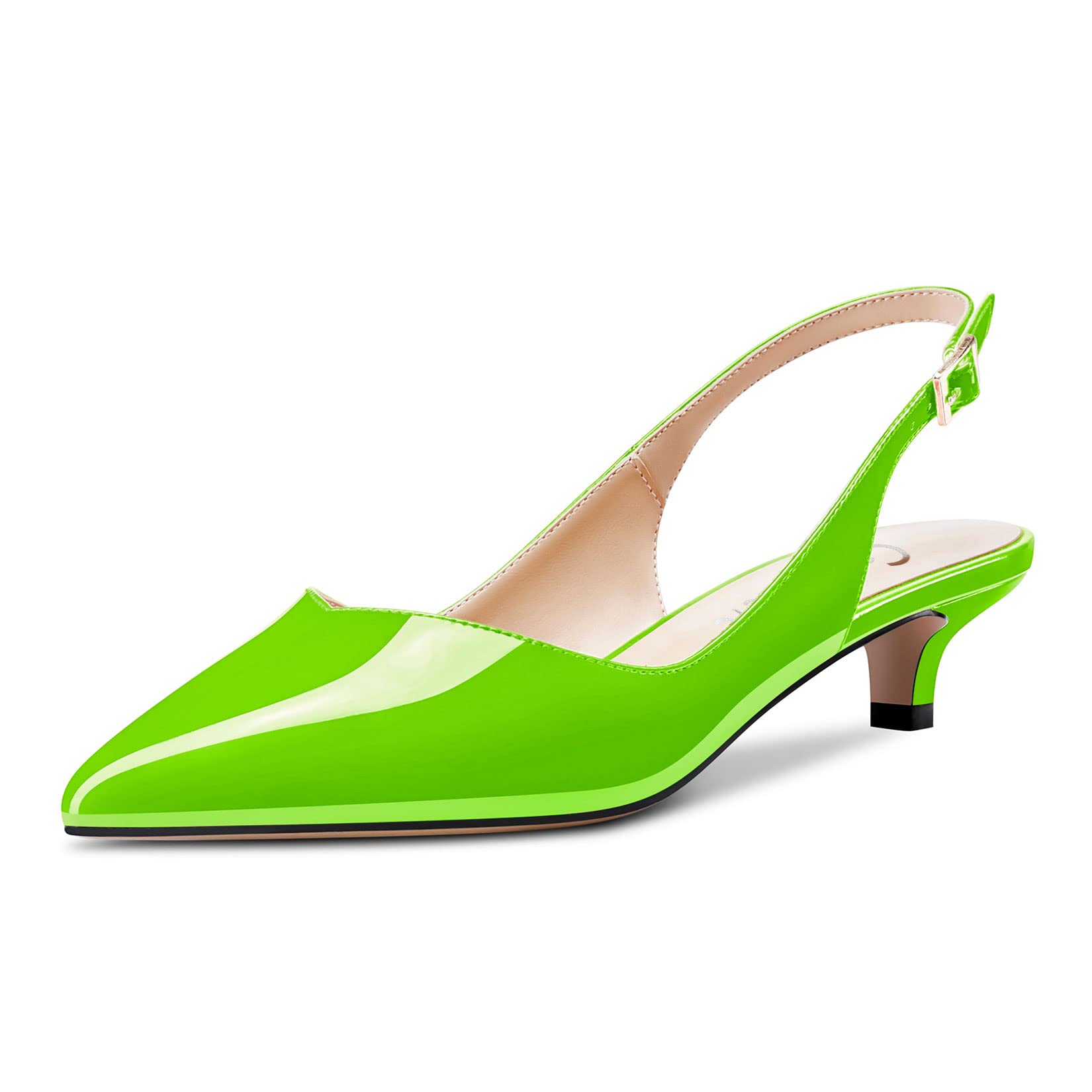 Castamere Women's Stockings Kitten Heel Heel Pointed Toe Sandals Slip-On Slingba