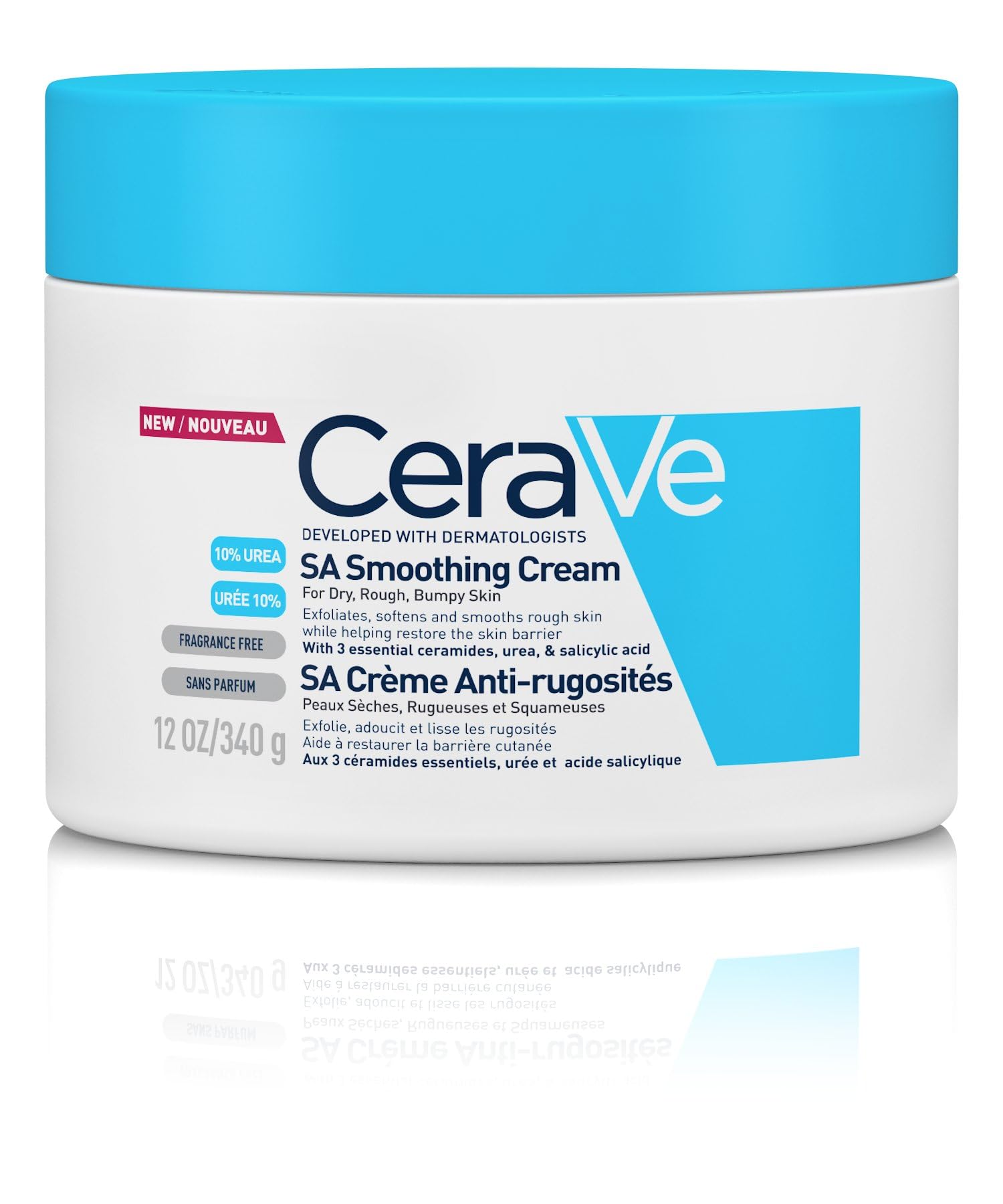 CeraVe SA Smoothing Cream Pot With Salicylic Acid, 10% Urea, & 3 Essential Ceram