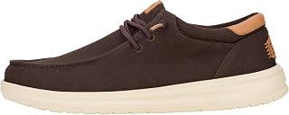 HEYDUDE Paul Canvas, Sneakers for Men - Brown, 40