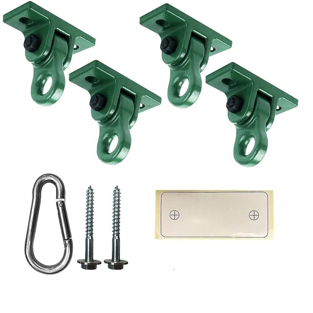 ABUSA Heavy Duty Green Swing Hangers Screws Bolts Included Over 5000 lb Capacity