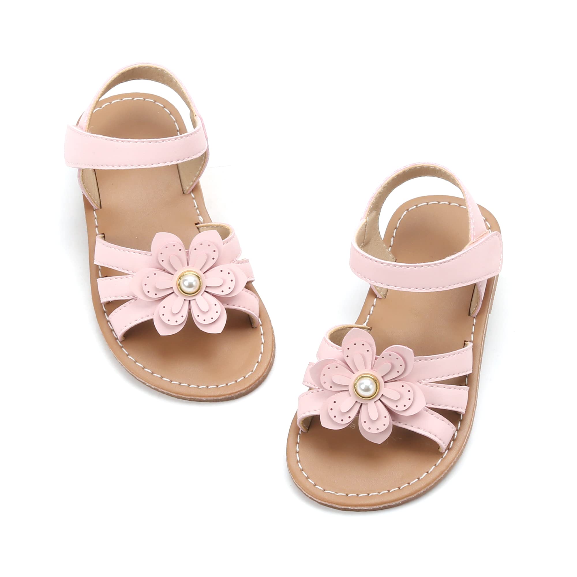 Felix & Flora Toddler Girl Sandals - Little Girl Easter Dress Shoes Lightweight 