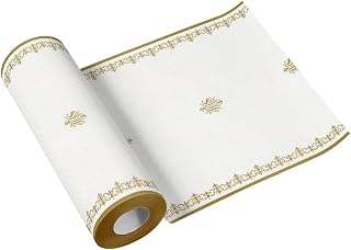 Paw Airlaid Table Runner (40cm x 24m) | Communion, Confirmation, Christening Table Decoration | Elegant Table Runner | Monogram IHS