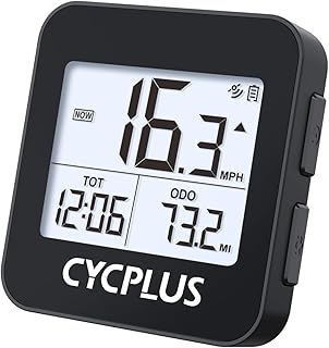 CYCPLUS Wireless GPS Bike Computer G1, 70g, 2.0" Screen, IPX6, 1200mAh | Pocket-Size, Bicycle Speedometer Odometer with Automatic Backlight, ＞55h Working Time, Provide Professional Data Analysis