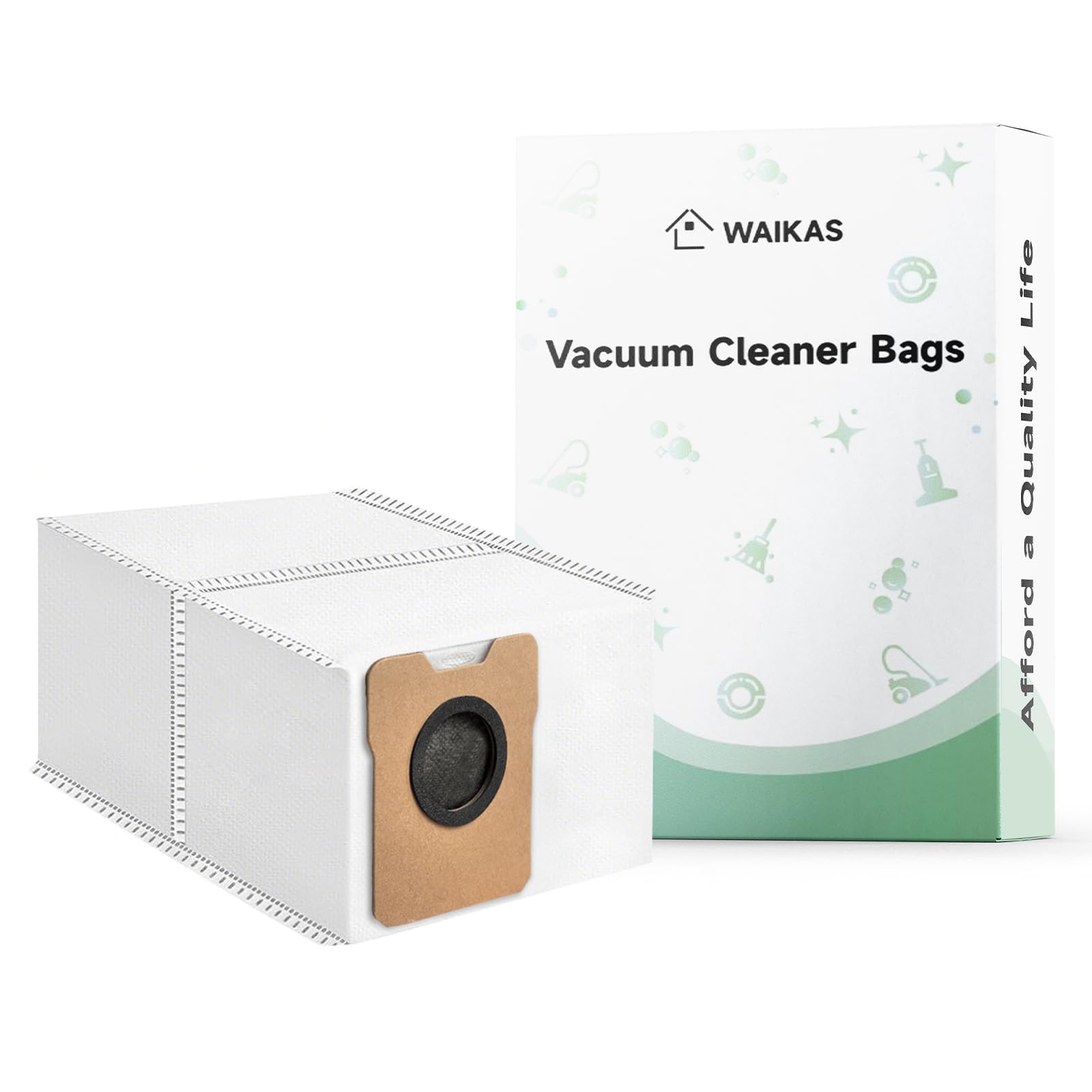 WAIKAS 20 C20 C10 Bags for Eufy Omni C20, C10 Robot Vacuum Cleaner – Disposable 