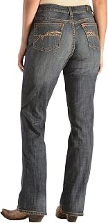 Wrangler Plus Retro Mae Women's Mid Waist Stretch Jeans with Boot Cut