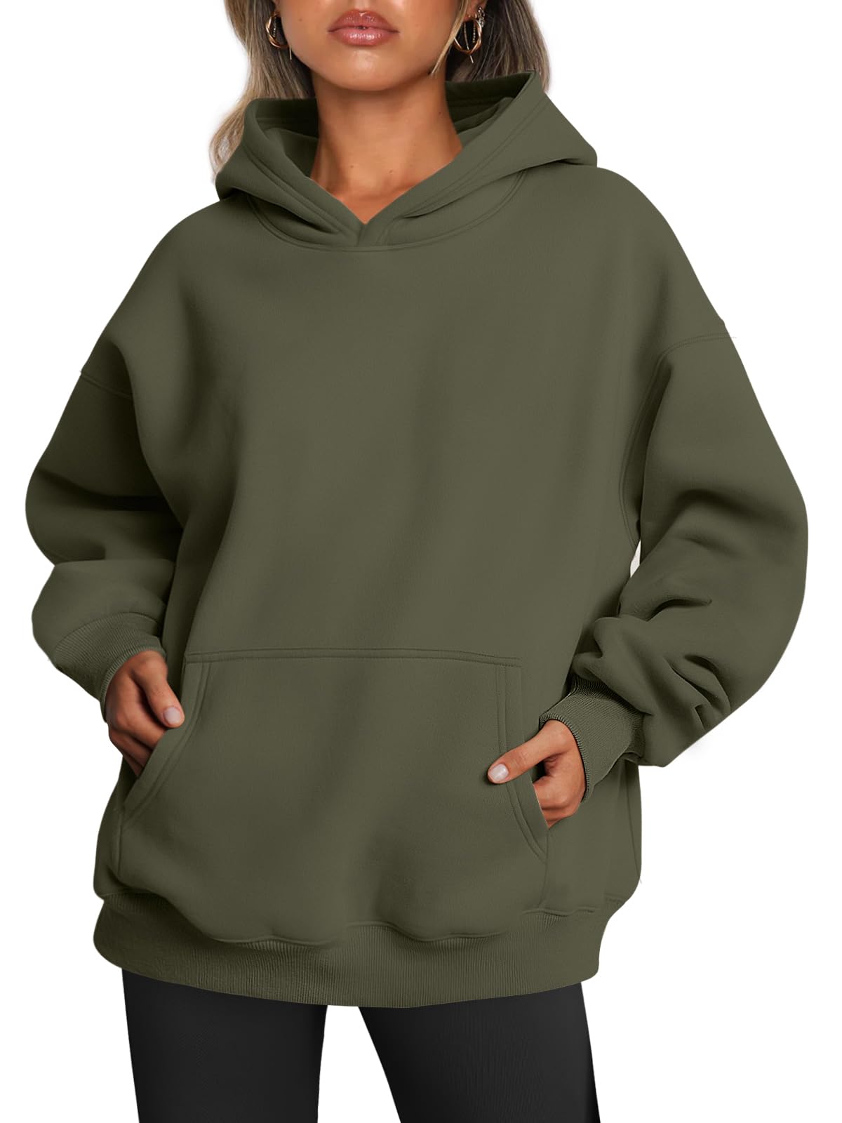 Trendy Queen Women Oversized Hoodie Fleece Sweatshirt Autumn Fashion Pullover Sw