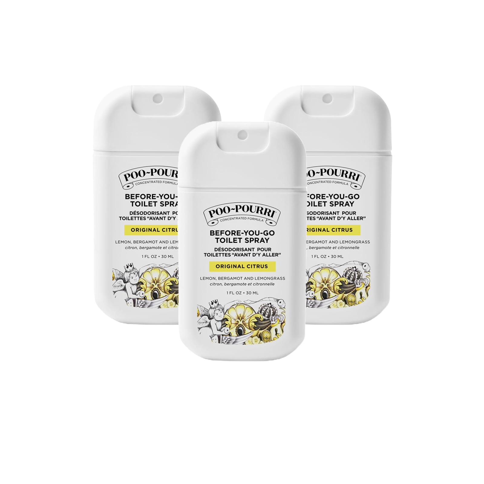 Poo-Pourri Before-You-Go Pocket Toilet Spray, Travel Essentials, Original Citrus
