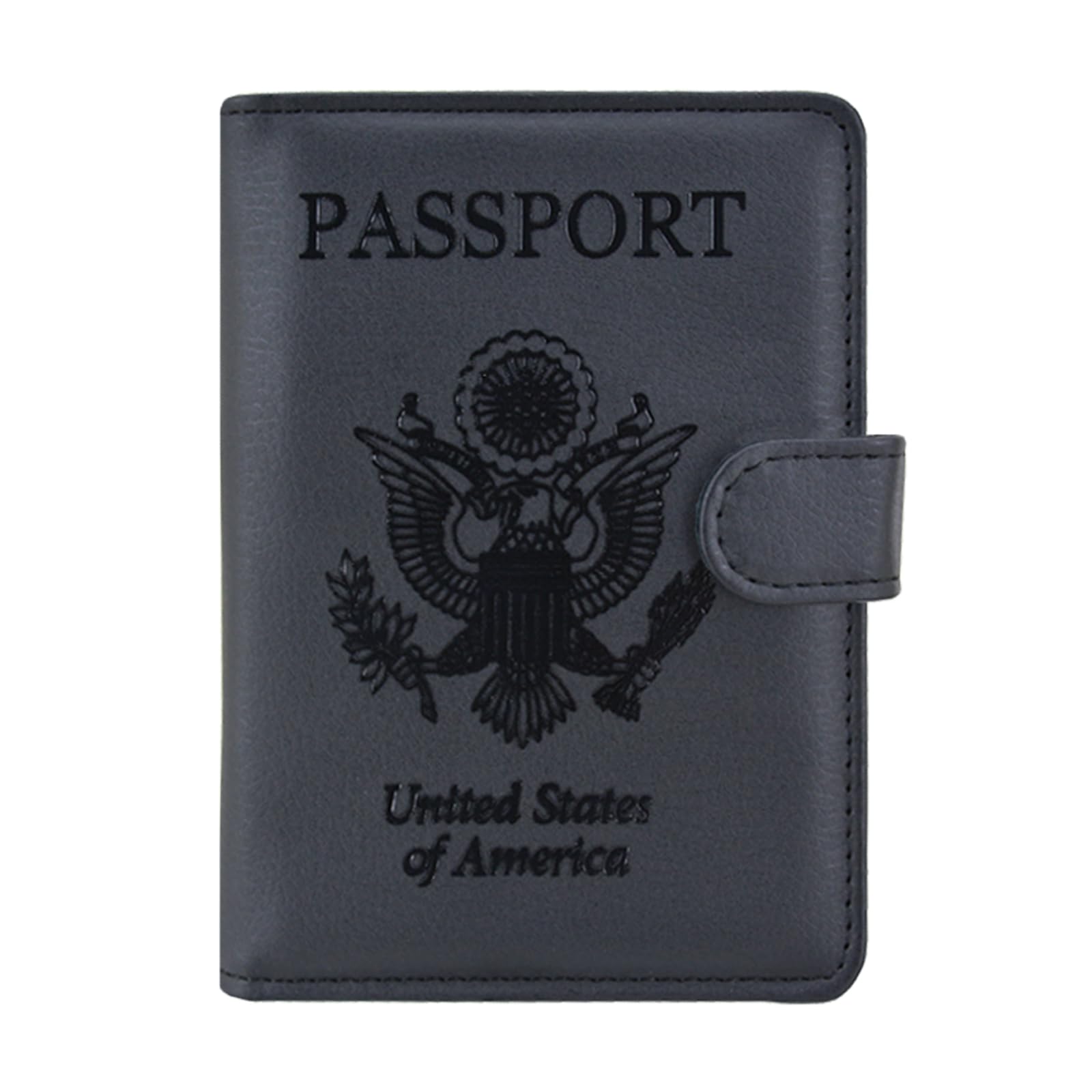 Passport Holder, Travel Wallet, Magnetic Closure, RFID Blocking Premium PU Leath