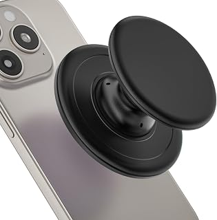 Grippopso for Magsafe Phone Grip, Magnetic Phone Grip Holder, Black | Magnetic Collapsible Expandible Mobile Phone Grips Stand Holder for iPhone 17 16 15 14 13 12 Series