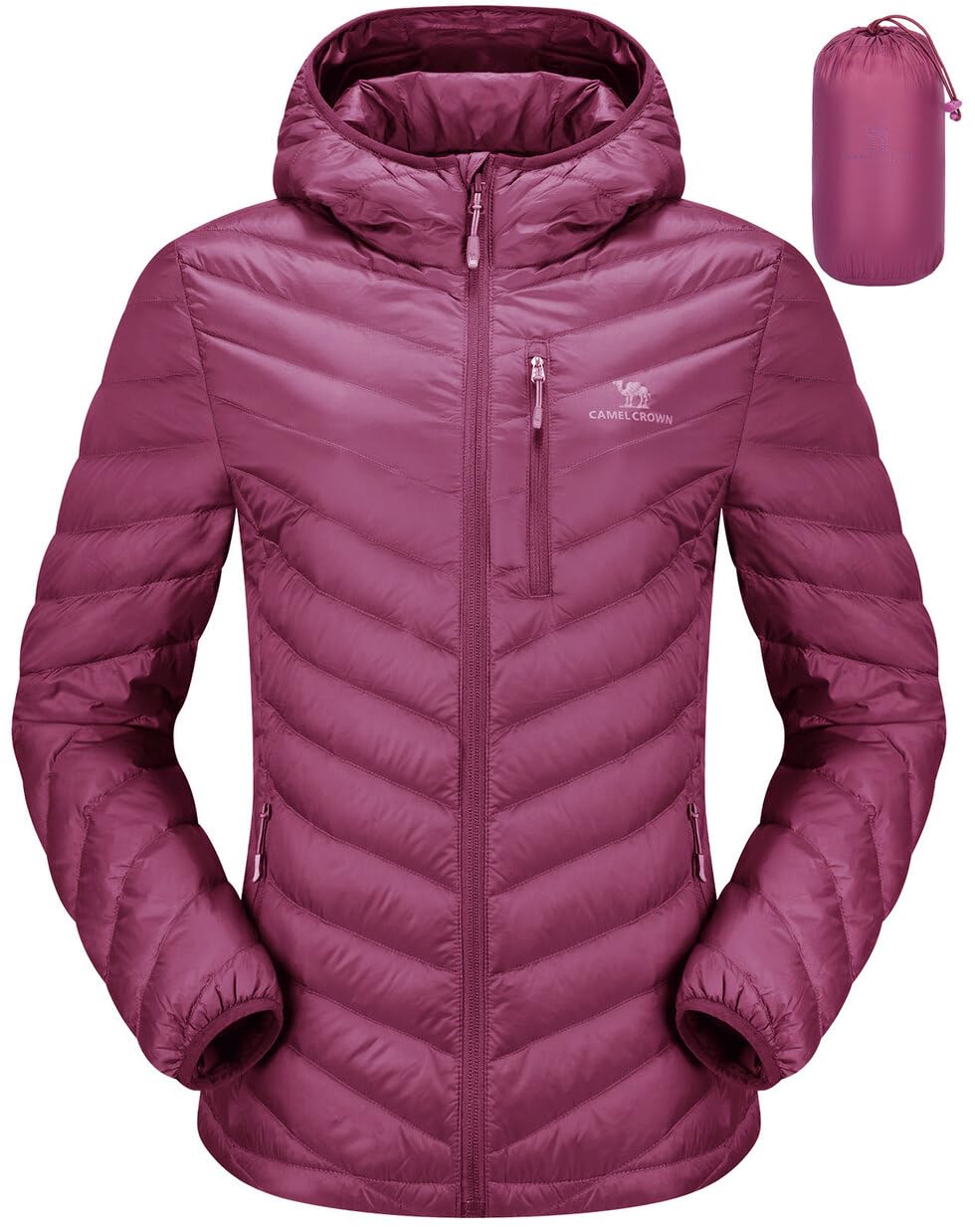 CAMEL CROWN Women's Down Jackets Lightweight Puffer Jackets Packable Quilted Win