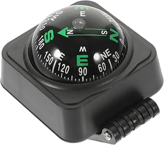 DOITOOL Car Dashboard Compass Ball: Portable Automotive Compass Compact Dashboard Ornament for Cars Boats and Outdoor Use, Hiking Cycling Driving Direction Guidance