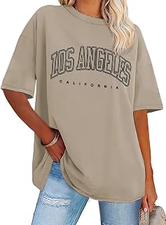 Women's Oversized Crew Neck Short Sleeve T-Shirt