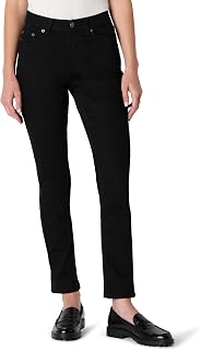 Amazon Essentials Women's Mid-Rise Slim Fit Straight Leg Jeans