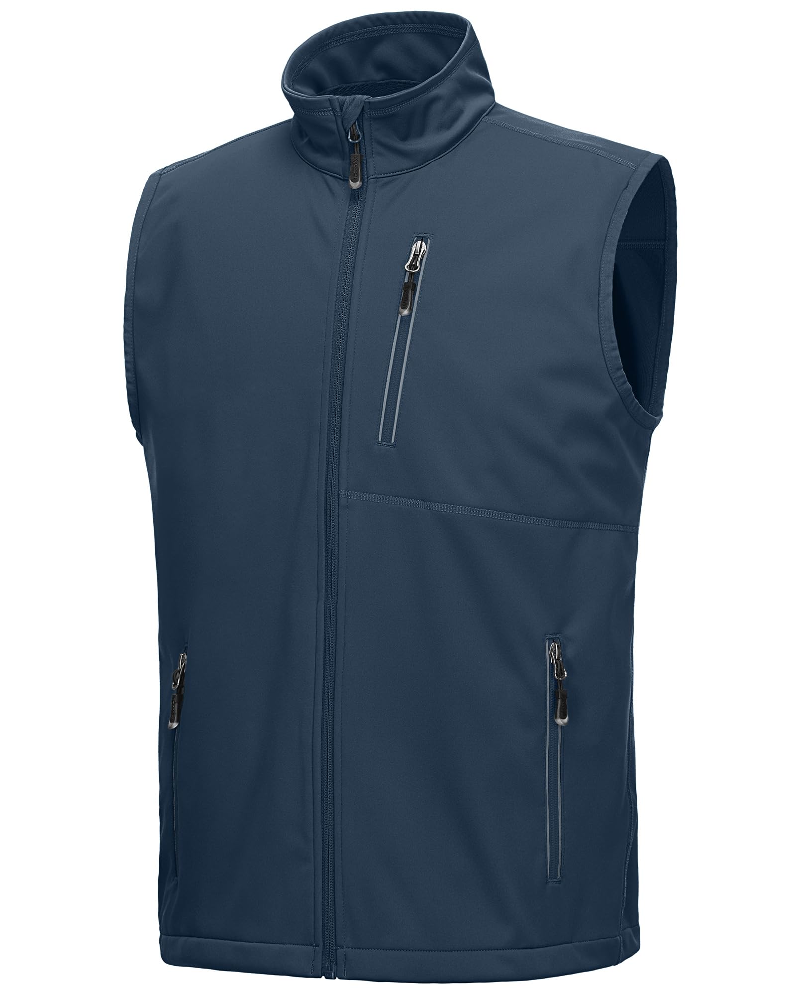 33,000ft Men's Lightweight Softshell Vest, Windproof, Waterproof, Sleeveless Jac
