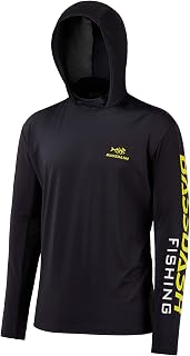 BASSDASH UPF 50+ Men’s UV Sun Protection Long Sleeve Performance Fishing Hoodie Hooded Shirts