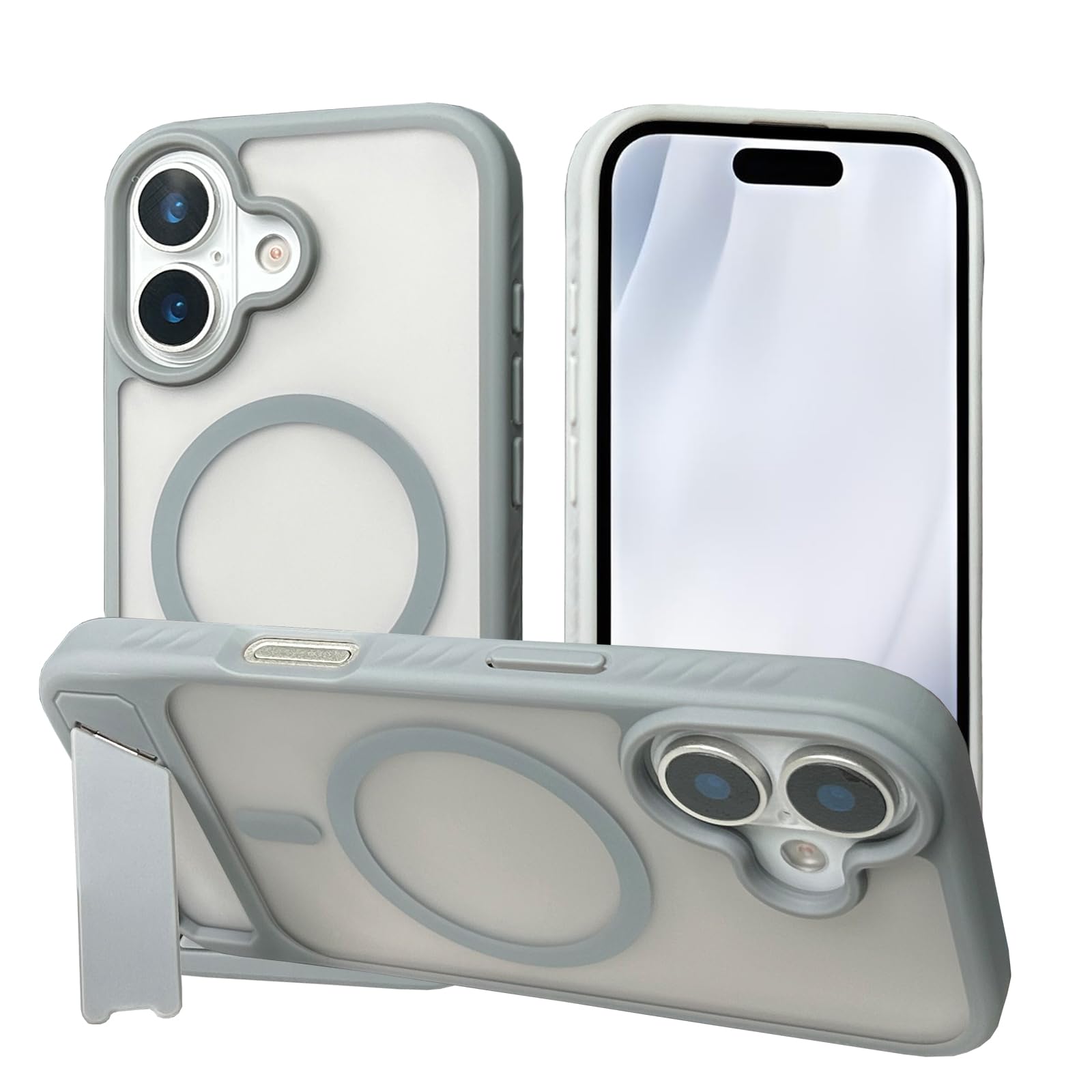 iPhone 17 Magnetic Case with 3 Stand Modes Military Grade Drop Protection Invisi